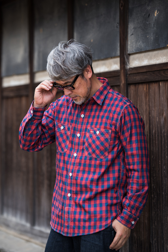 BONCOURA ボンクラ ネルワークシャツ ヘビーネルチェック 40 BONCOURA