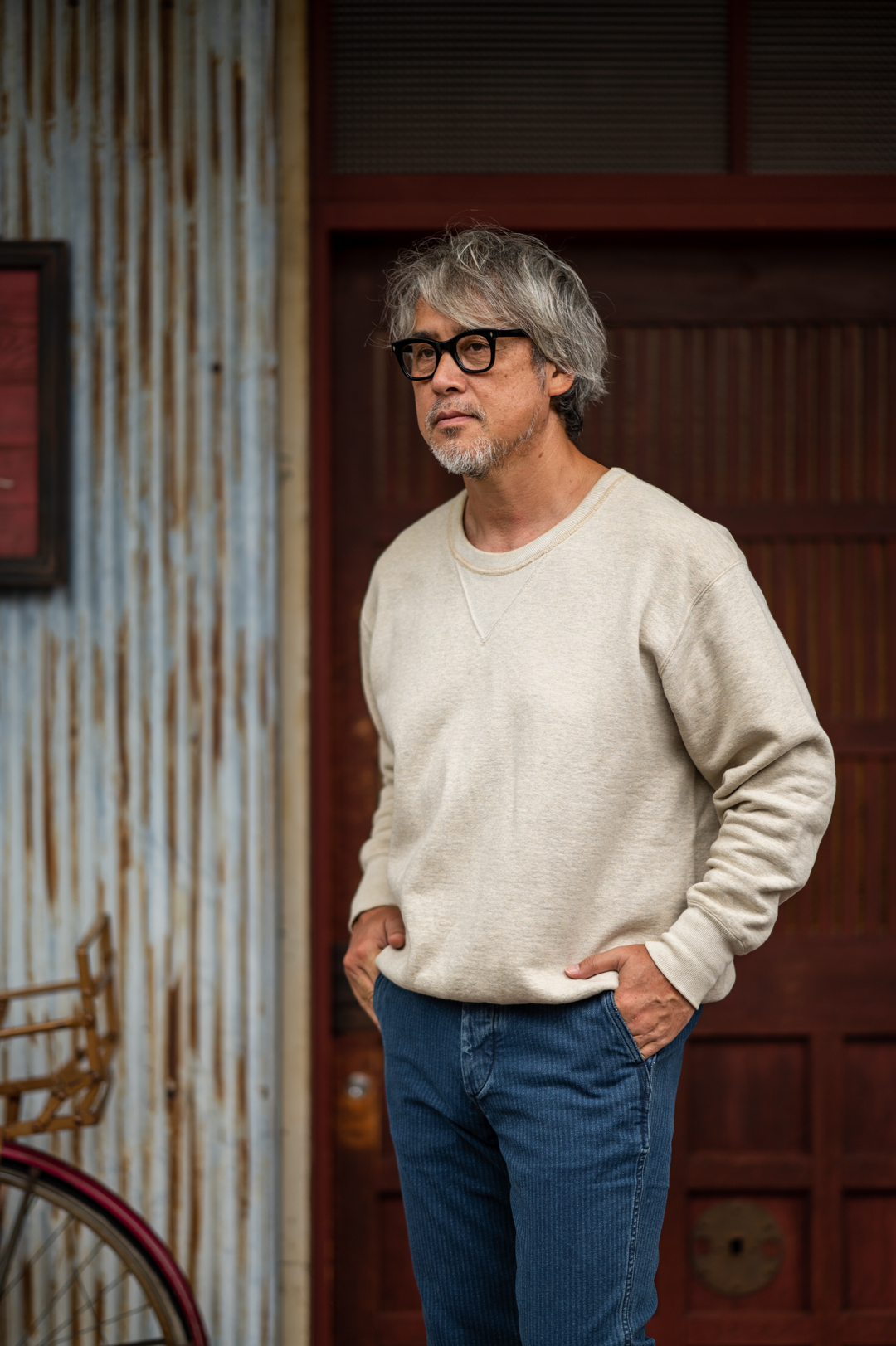 BONKURA ボンクラ 両Vトレーナー スウェット 38 オートミール 【公式通販】