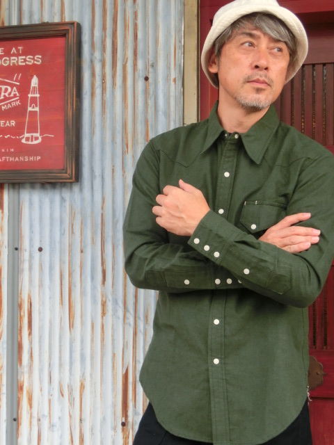 BONCOURA ウエスタンデニムシャツ 40 ボンクラ BONCOURA ウエスタン