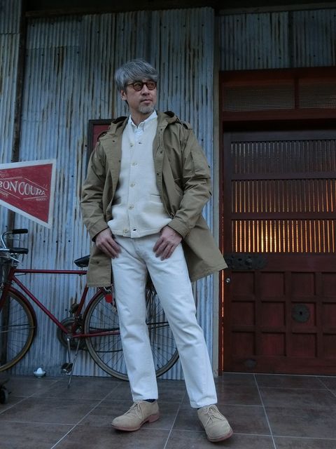 R13 モッズコート　カットオフ　ホワイトデニム R13 モッズコート カットオフ ホワイトデニム - メルカリ
